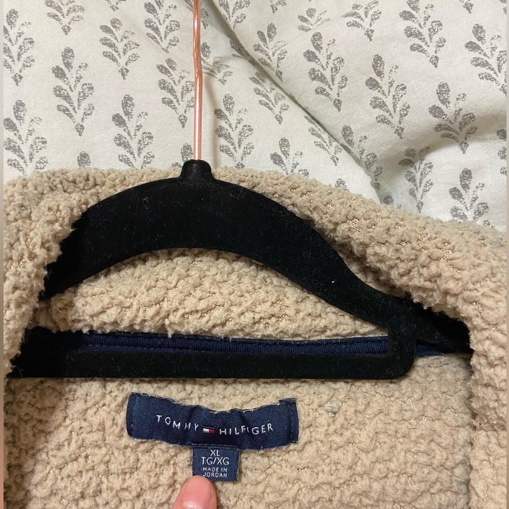Vintage Tommy Hilfiger Quarter Zip Sherpa Sweater - Picture 2 of 5